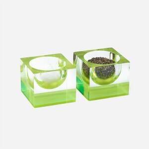 NEW BLUE PHEASANT jette pinch bowl in chartreuse